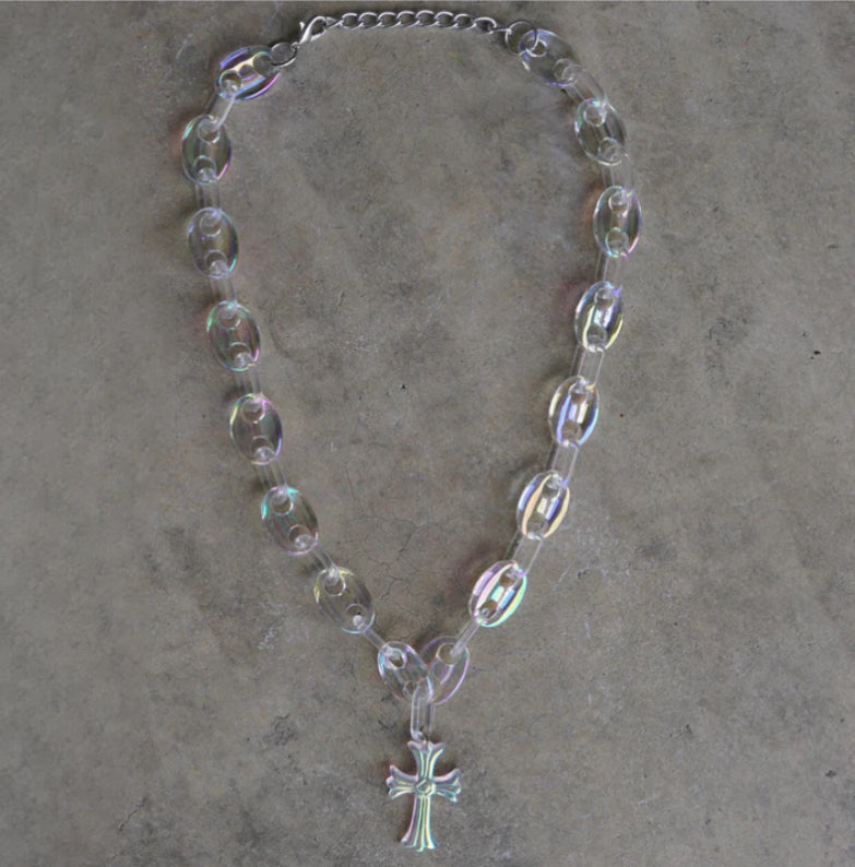 CROSS MINI LINK NECKLACE