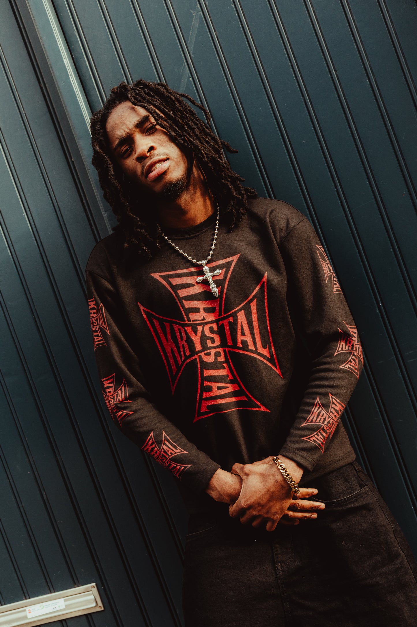 KRYSTAL LONGSLEEVE [BLACK/RED]