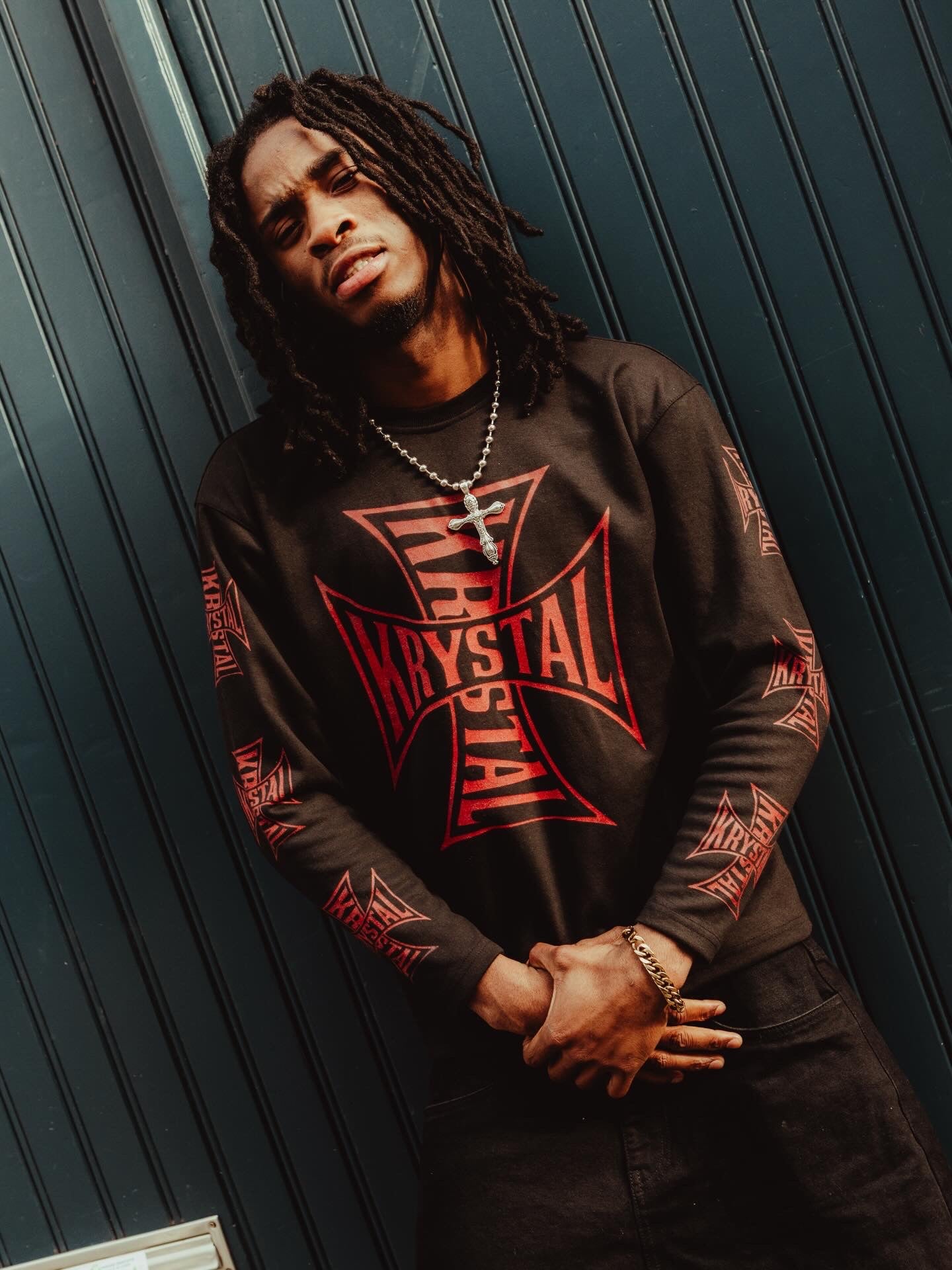 KRYSTAL LONGSLEEVE [BLACK/RED]