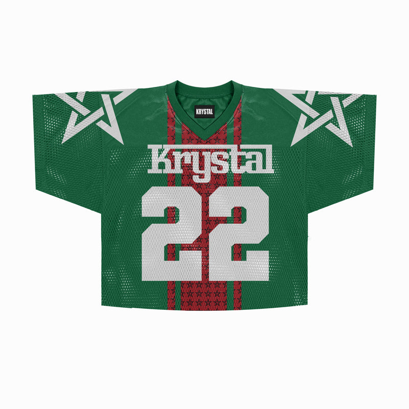 KRYSTAL MESH JERSEY [GREEN/RED]